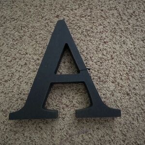 Black Decorative Letter A